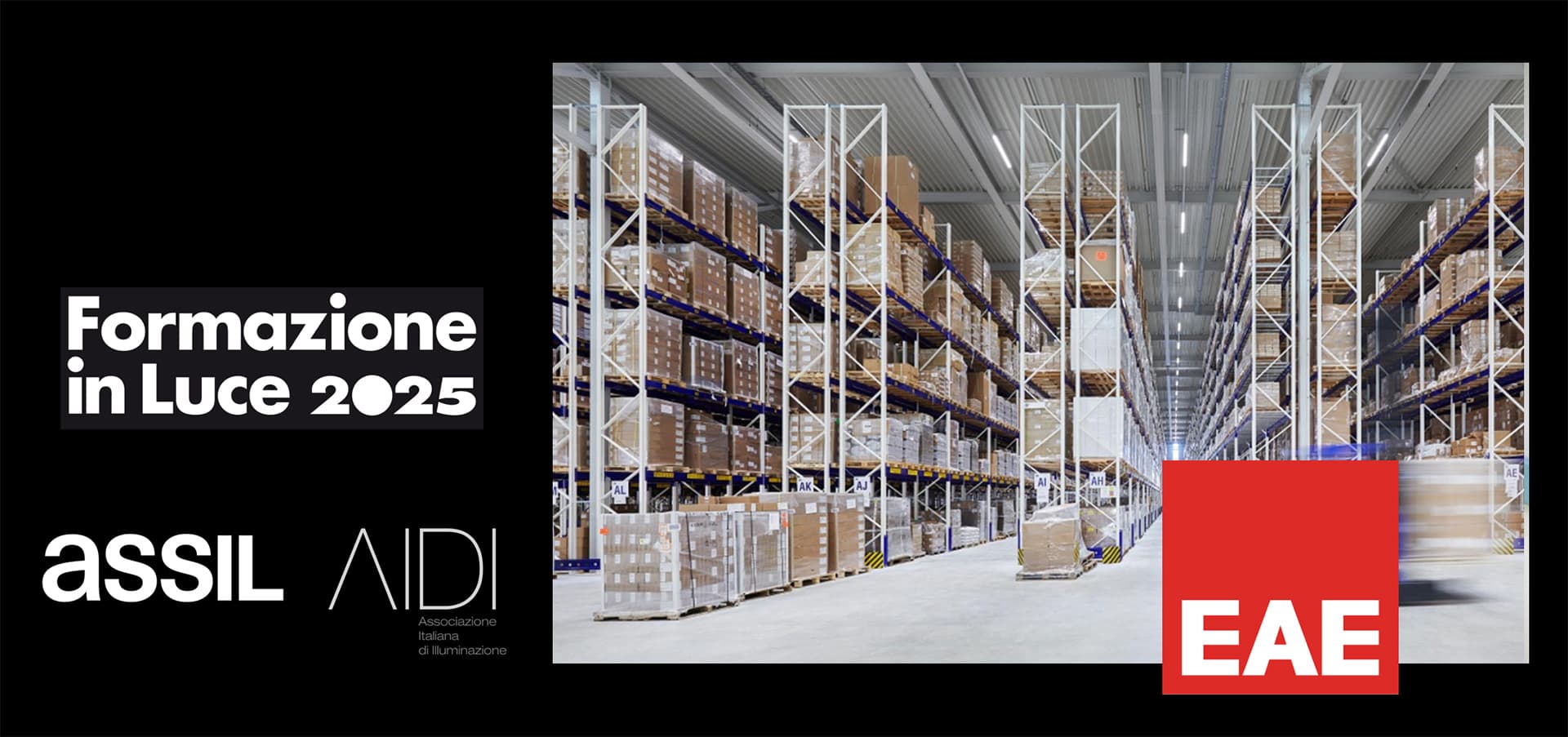 EAE hosts the 'Industrial and logistics area lighting' course as part of Formazione in Luce 2025