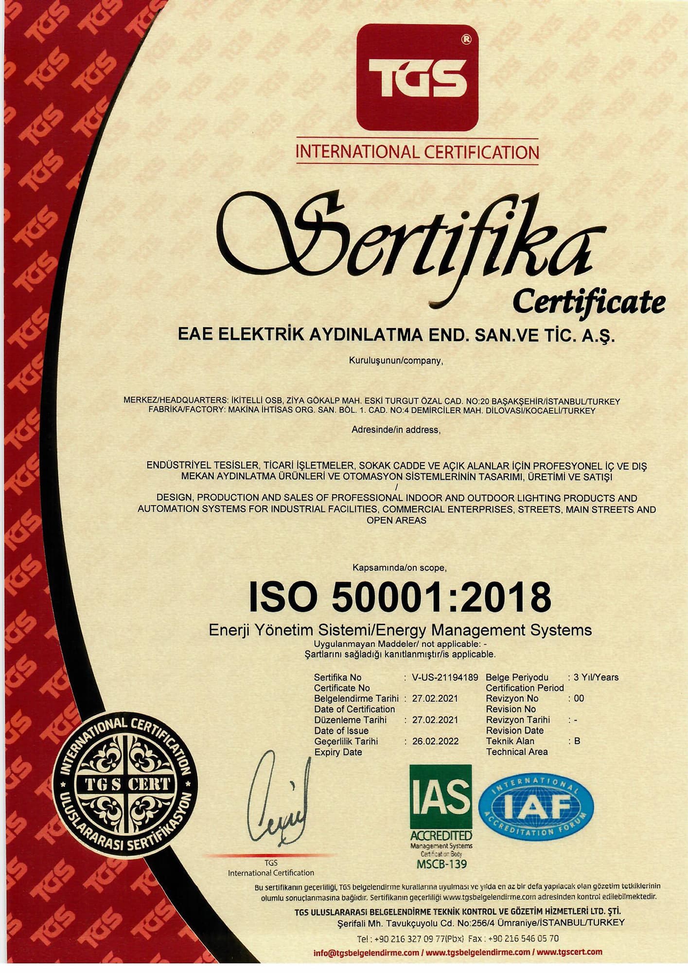 ISO 50001:2021
